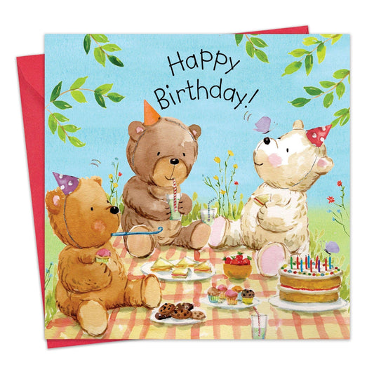 Twizler Ltd - Teddy Bears Picnic - Childrens Birthday Card