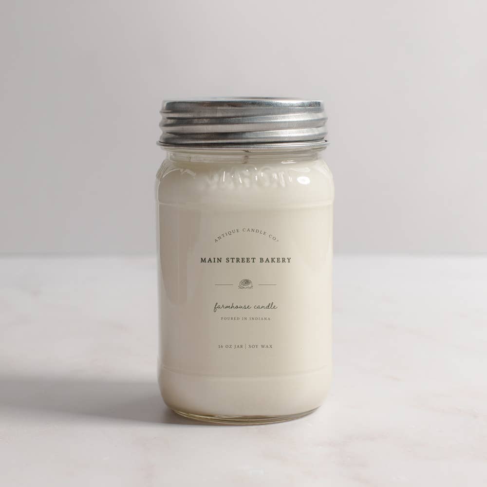 Antique Candle Co.® - Main Street Bakery - Soy Wax Mason Jar Candle