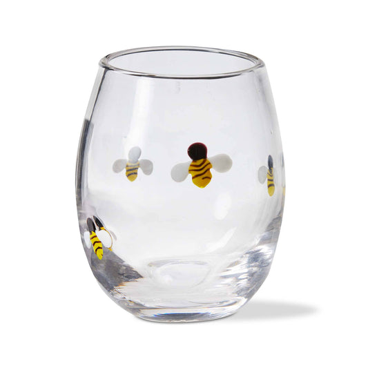 tag - Bee Stemless Wine Glass Multi Spring