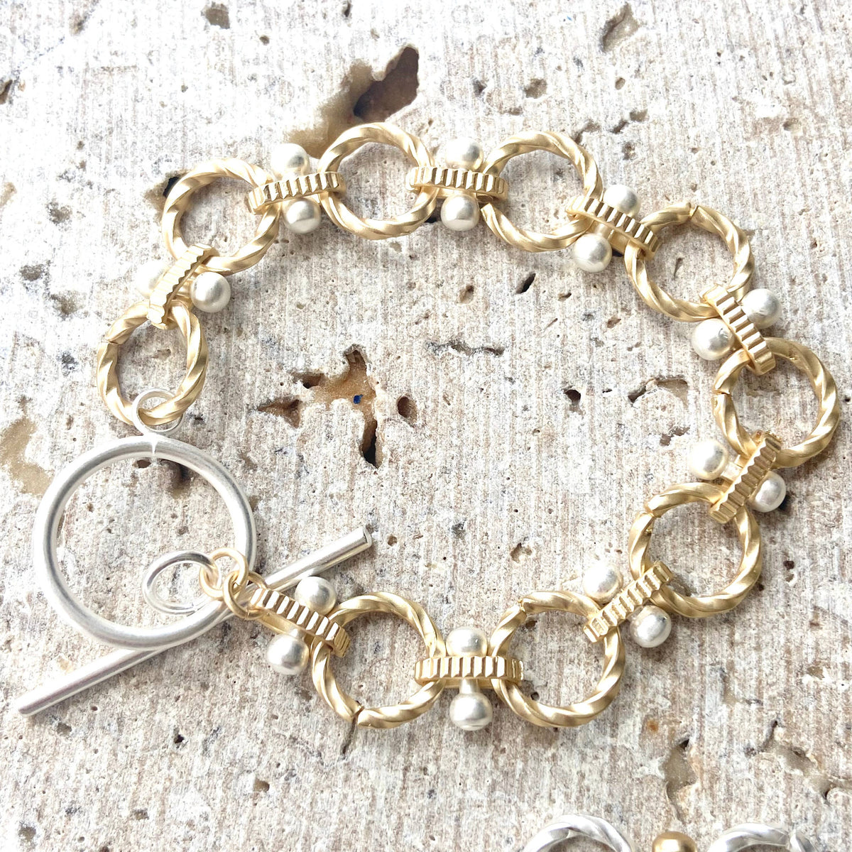 VB&CO Designs Handmade Jewelry - Matte gold Matte silver bracelets boutique jewelry trending