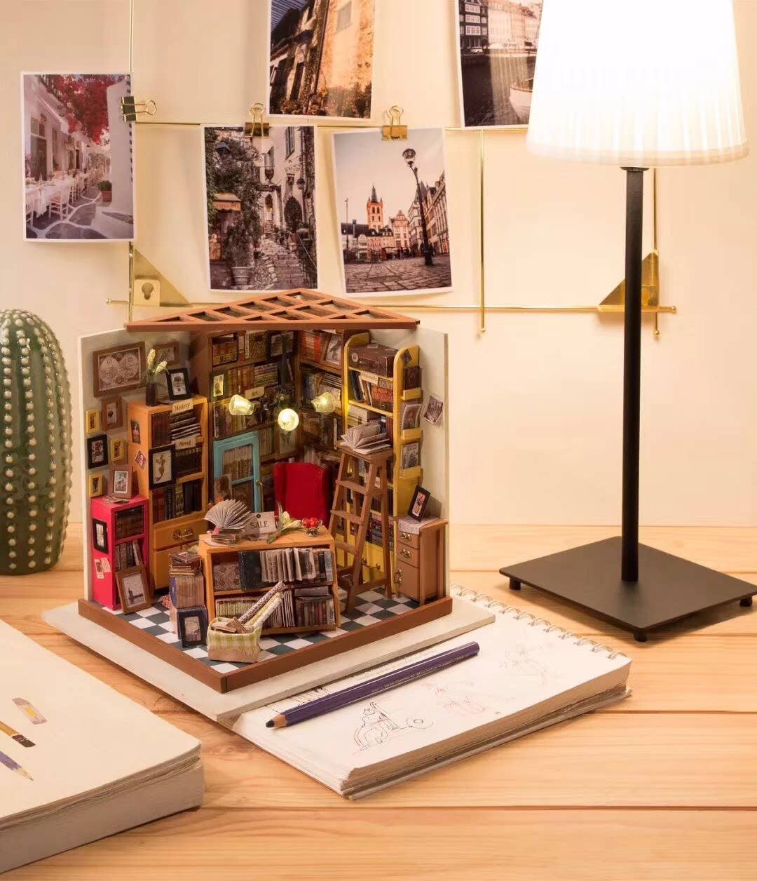Hands Craft - DIY Miniature House Kit: Sam's Study