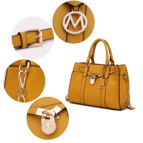 MKF Collection - Christine Vegan Leather Women Satchel Bag & wallet by Mia K