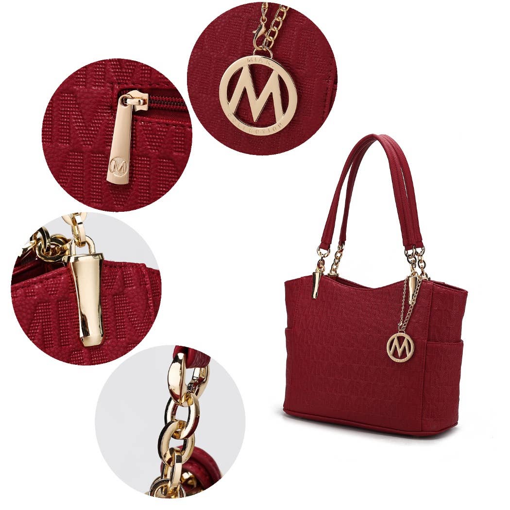 MKF Collection - MKF Malika M Signature Vegan Leather Satchel Bag by Mia K