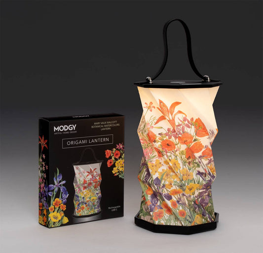 Modgy - Modgy Mary Vaux Walcott Botanical Watercolor Origami Lantern