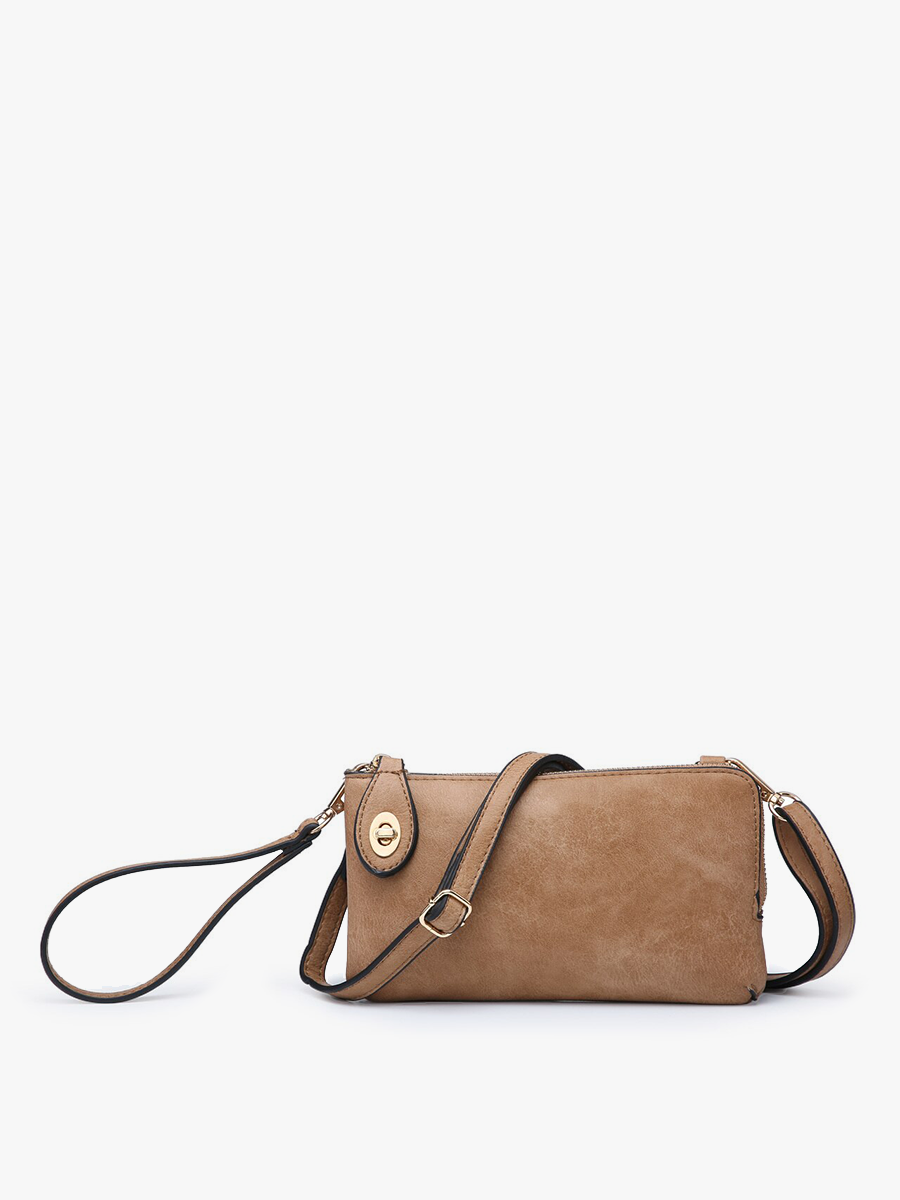 Jen & Co. - M1818 Kendall Crossbody/Wristlet w/ Twist Lock Closure