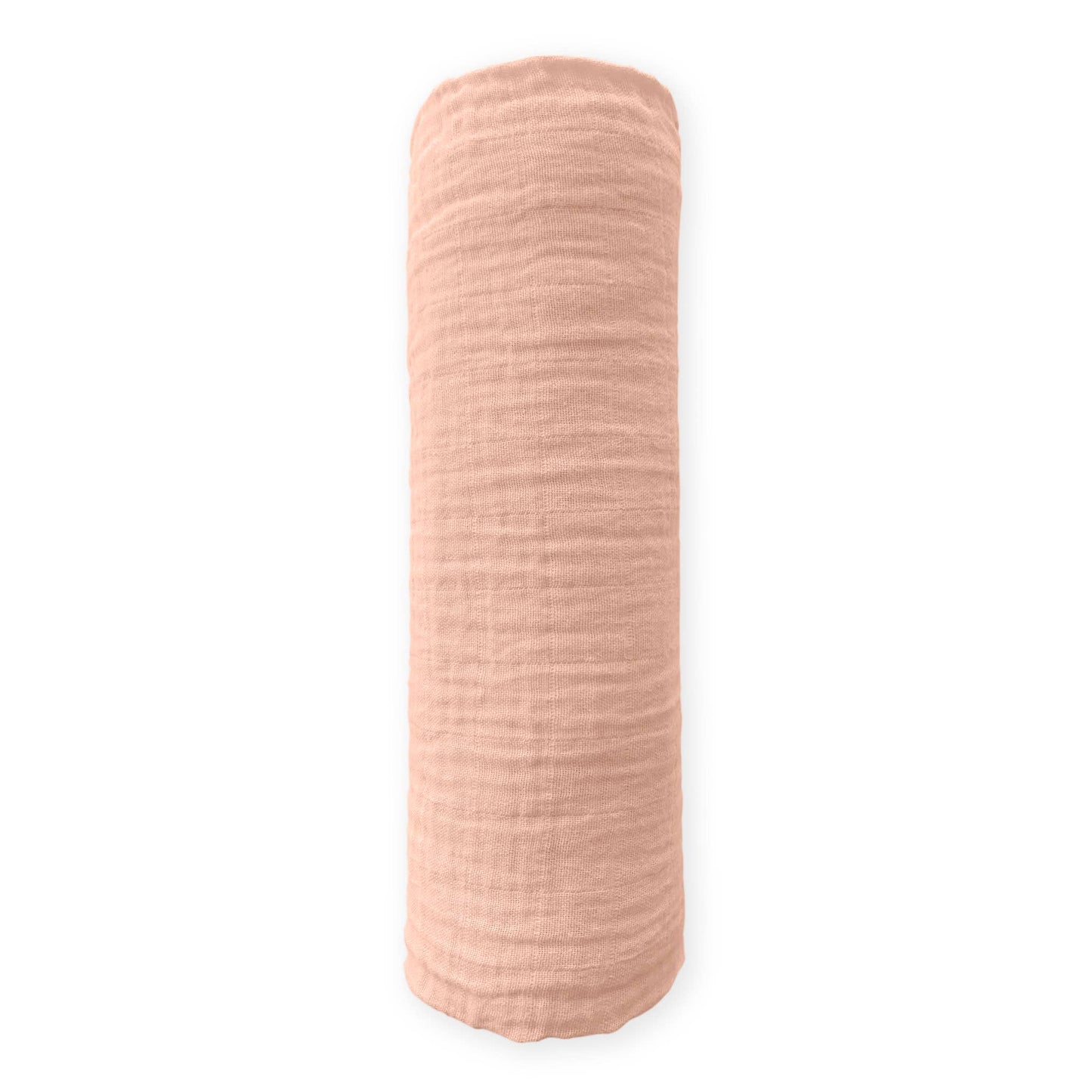 SwaddleDesigns - Peach Blush Muslin Swaddle Blanket, Premium Cotton