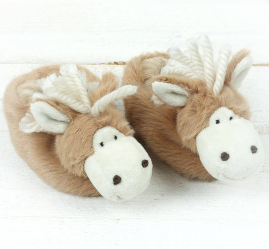 Jomanda Soft Toys & Accessories - Pony Horse  House Shoes Baby Slippers (0-6 months)