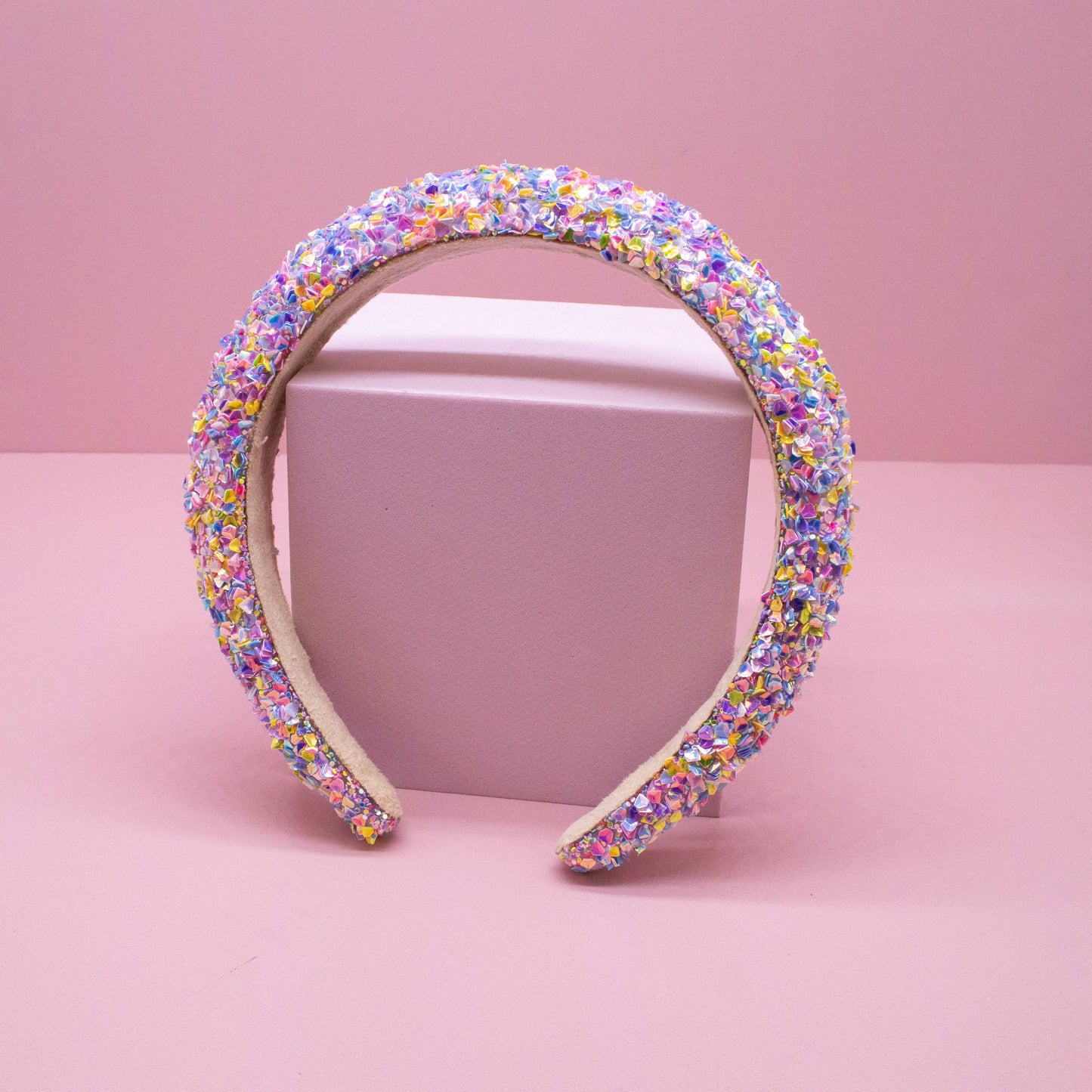 Frog Sac - Kids Padded Headband - Chunky Sequin Hair Band
