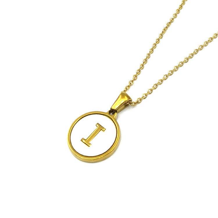 Mio Queena - Round 18K Gold-plated Stainless Steel 26 Letters Necklace
