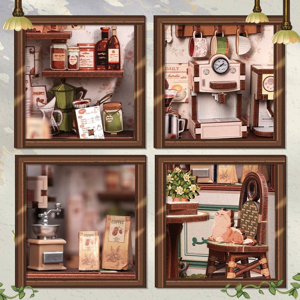 Hands Craft - DIY Book Nook Kit: Sunny Café