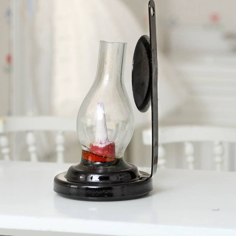 Factory Direct Craft - Miniature Old Fashioned Hurricane Lamp