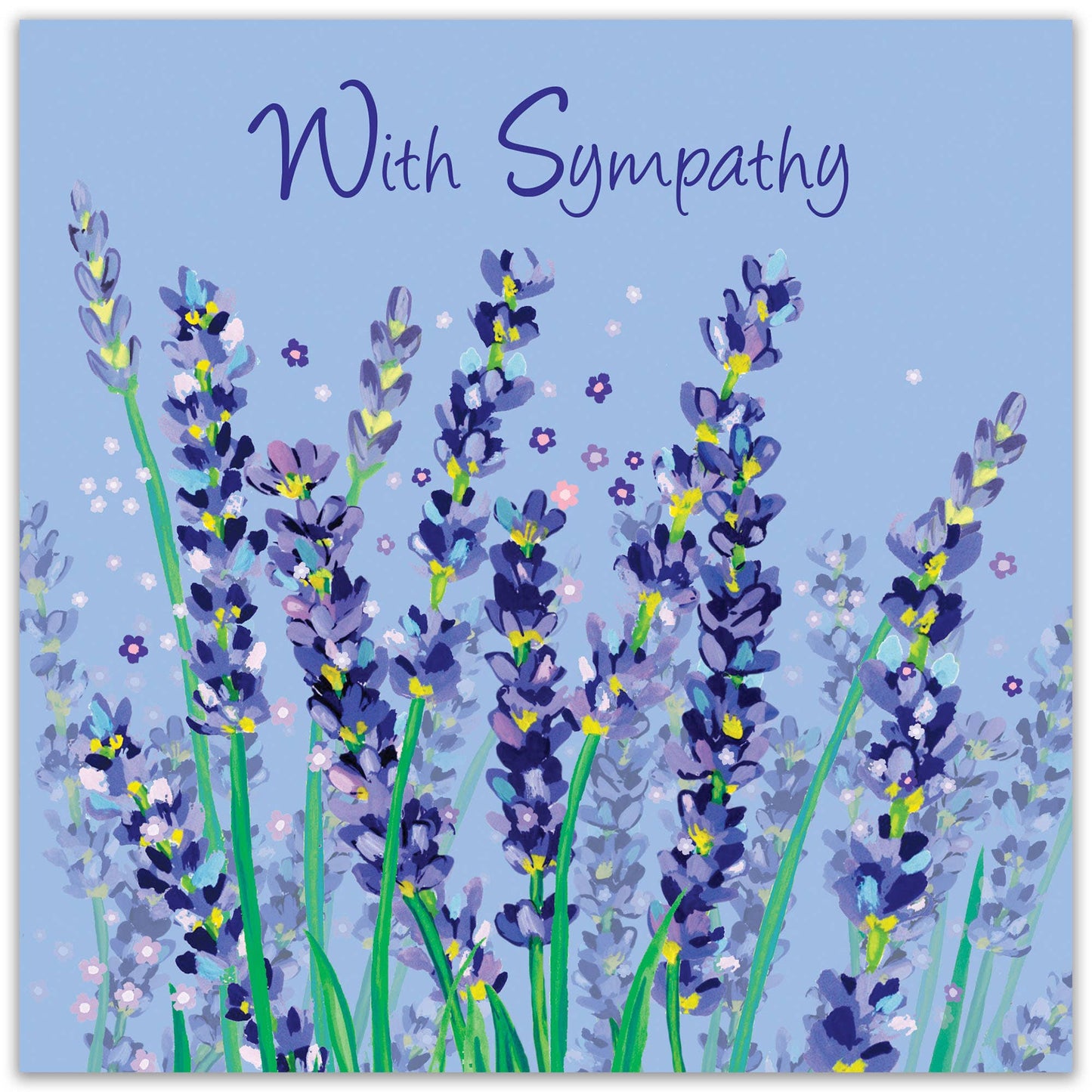 Twizler Ltd - With Sympathy Card - Lavender
