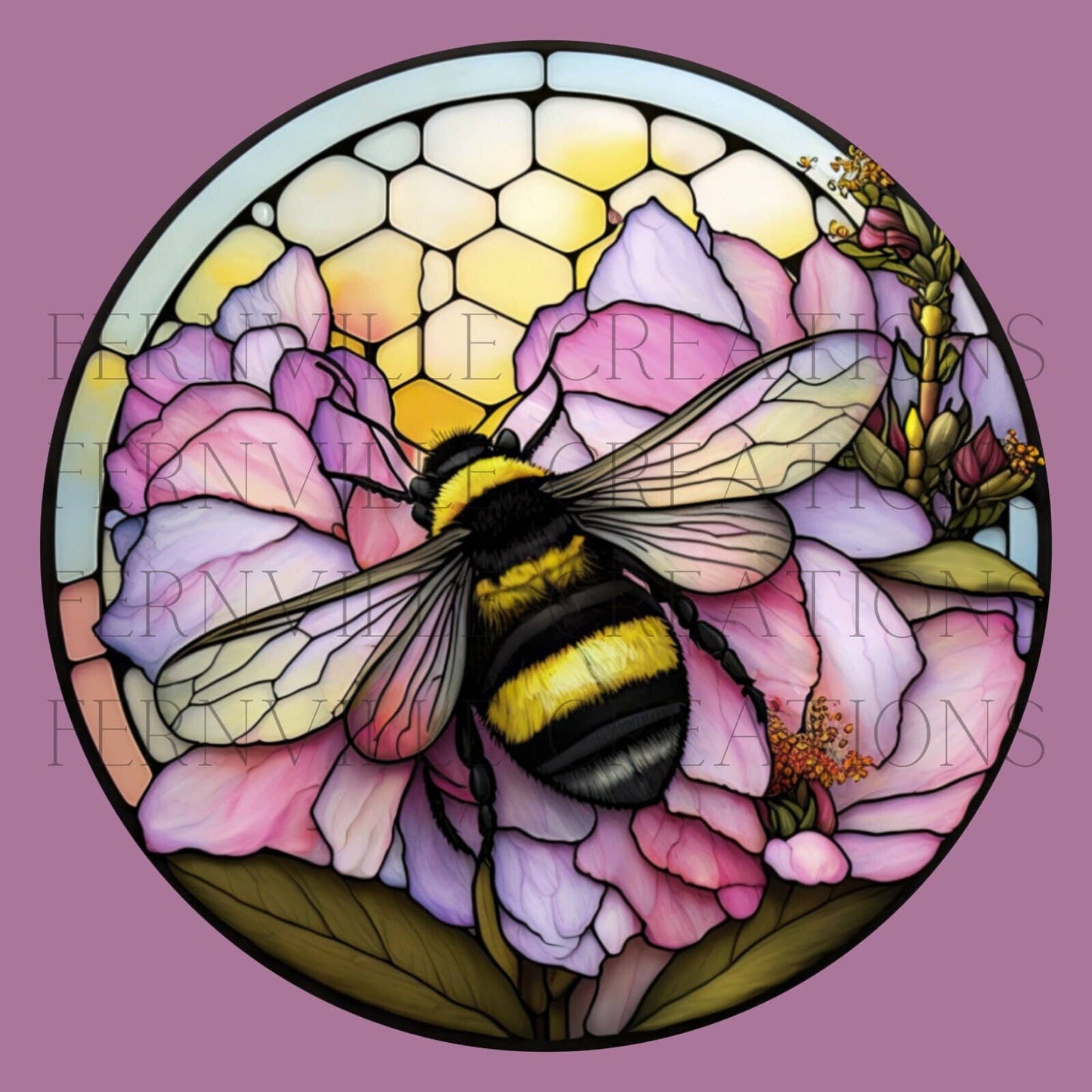 Fernville Creations - Nature-Inspired Stained Glass Ceramic Coasters