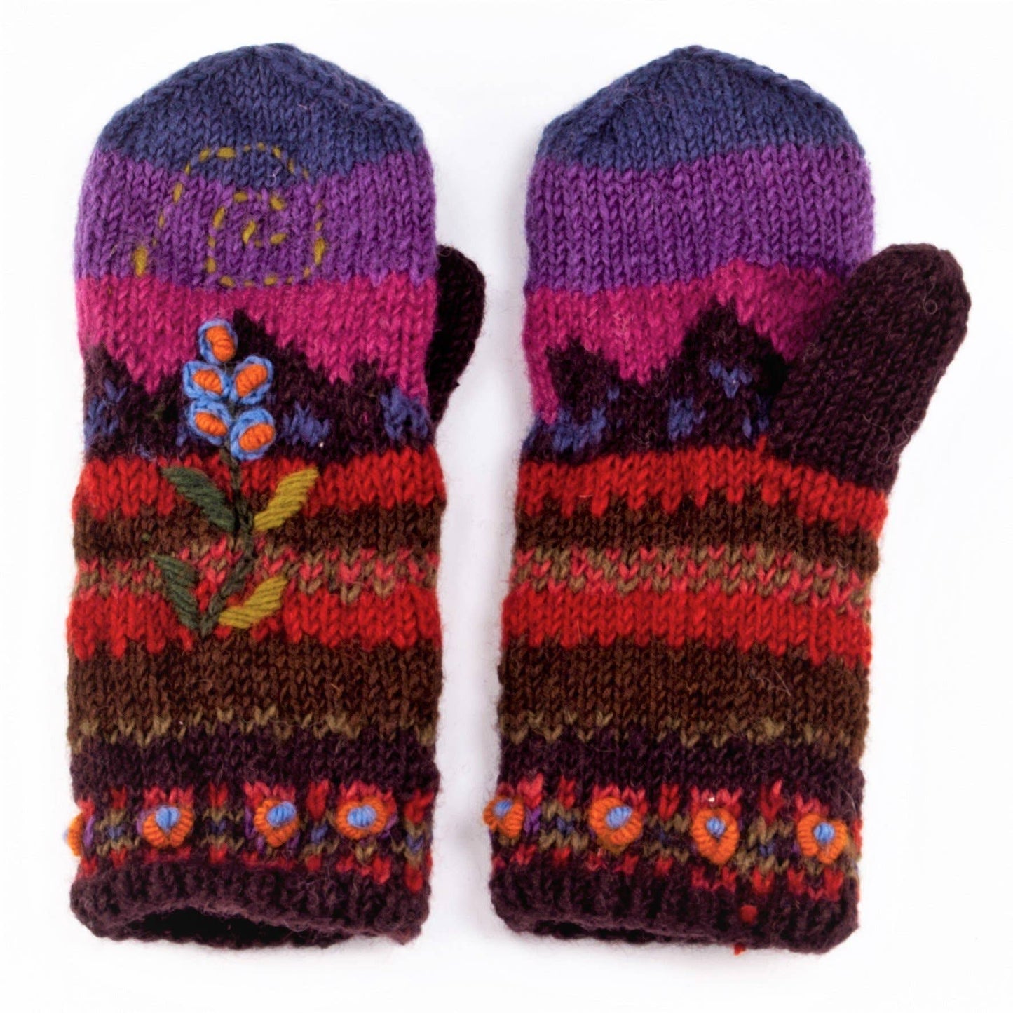 Lost Horizons Knitwear - Chloe - women's wool knit mittens