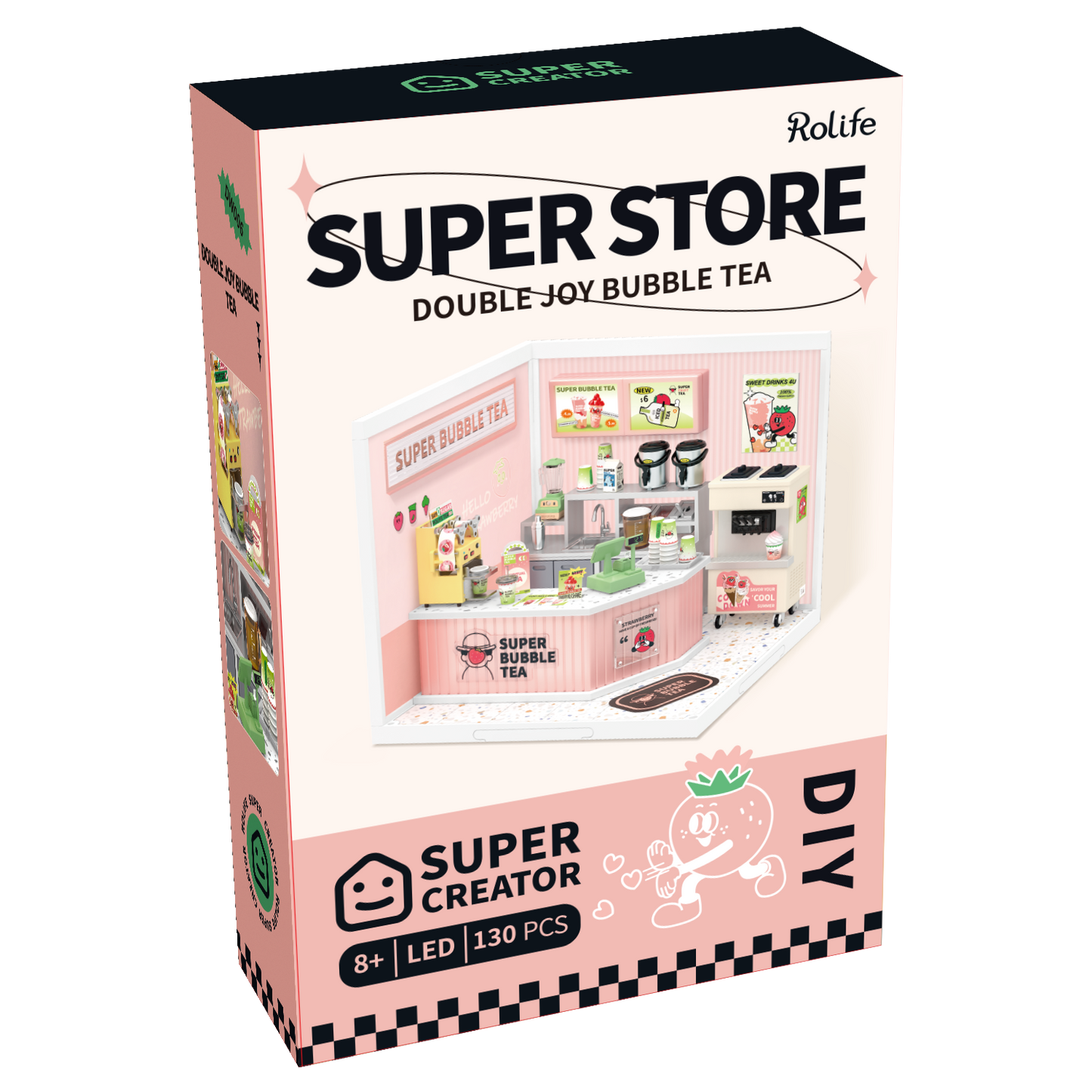 Hands Craft - DIY Miniature House Kit: Double Joy Bubble Tea