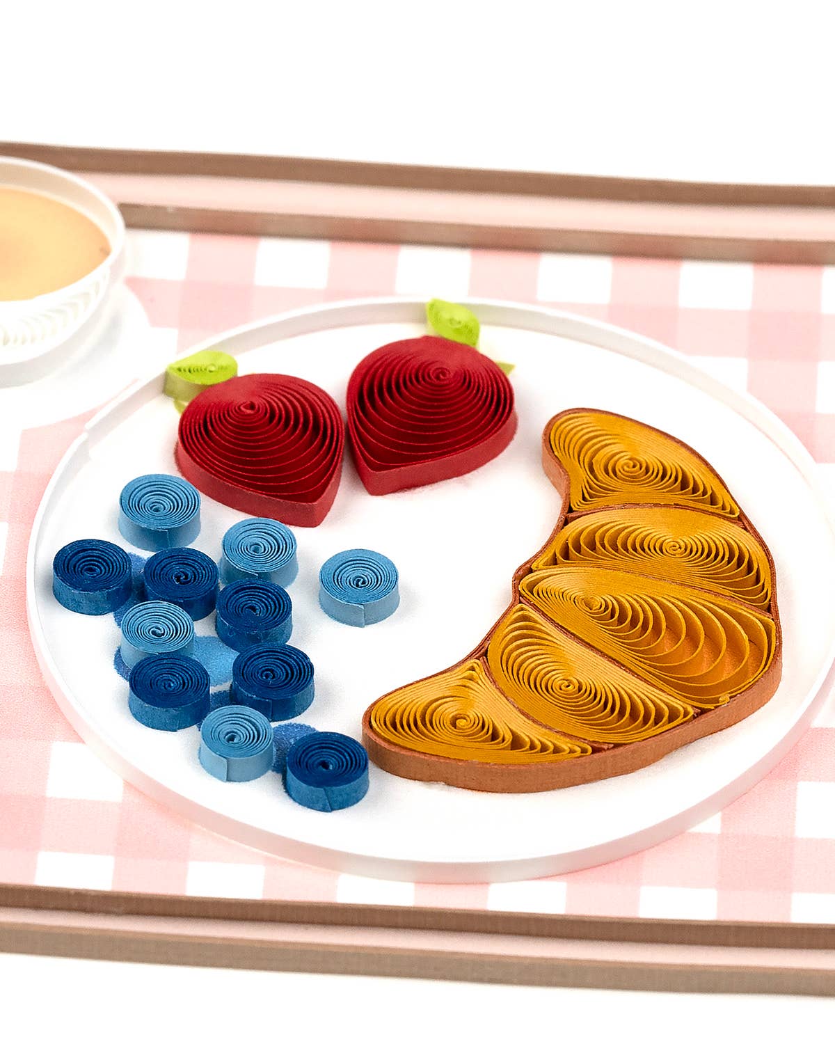 Quilling Card - Quilled Breakfast in Bed Card | Handmade Mother’s Day Card