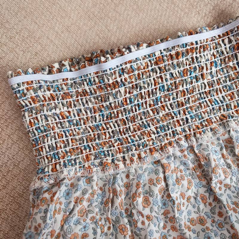 Rosa Clothing - Bohemian Lace With A Large Hem Panelled Maxi Skirt