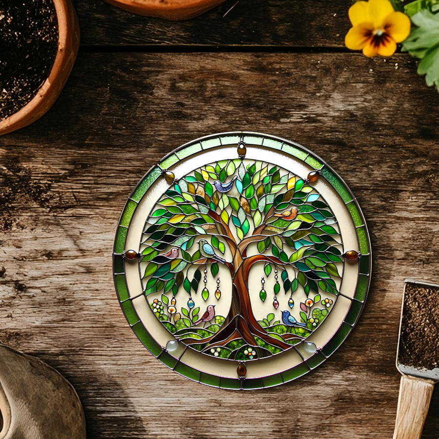 Fernville Creations - Tree of Life Coaster, Ceramic Coaster with Printed Image
