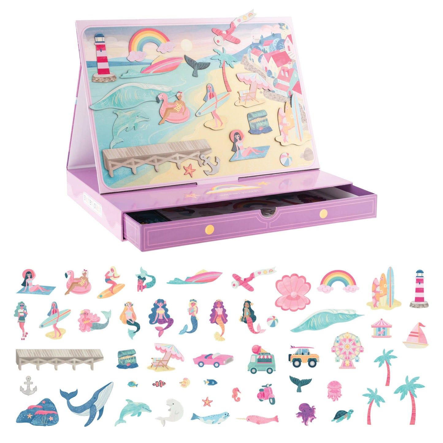 Stephen Joseph Gifts - Magnetic Scene Drawer Toy Set for Kids