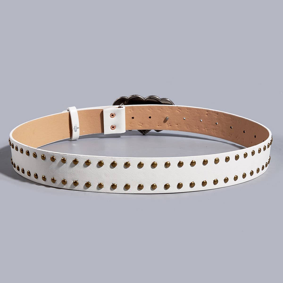 NINEXIS - CWABE0561_PUNK HEART TOOL BELT WITH RIVETS