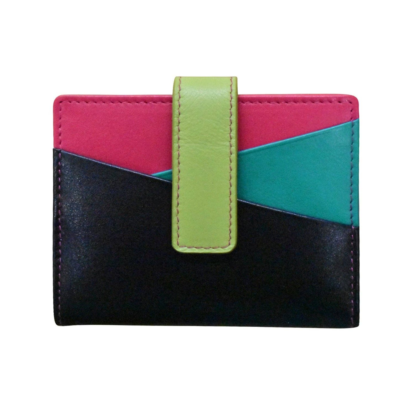 ili New York - 7803 MINI ASYMMETRIC CARD WALLET WITH TAB