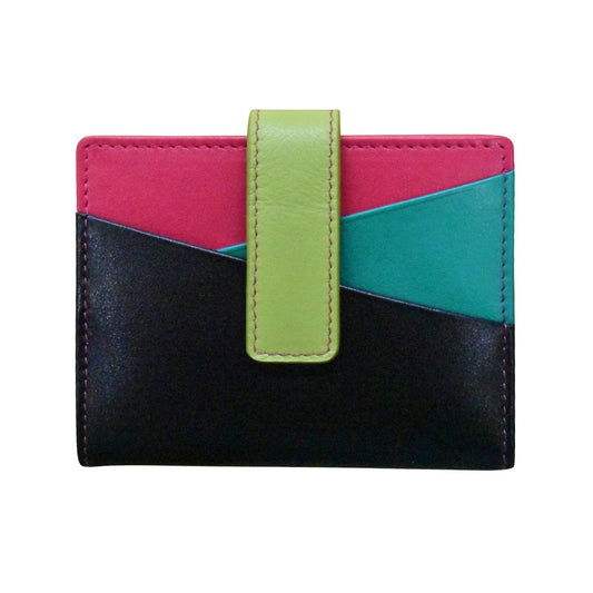 ili New York - 7803 MINI ASYMMETRIC CARD WALLET WITH TAB