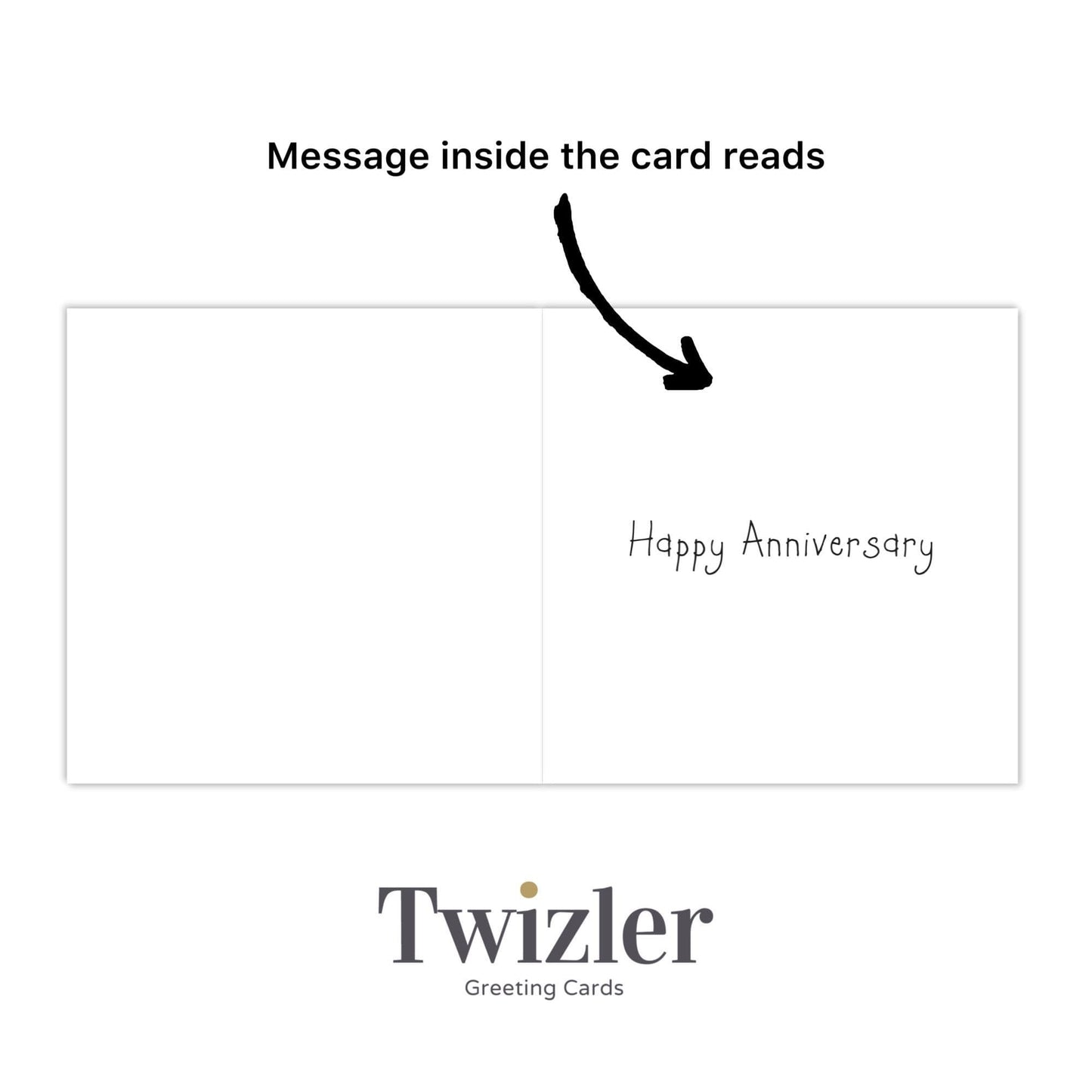 Twizler Ltd - Happy Anniversary Card with Champagne Mice