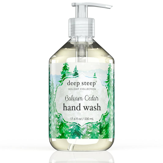 Deep Steep Clean Beauty - Argan Oil Liquid Hand Wash - Balsam Cedar 17.6oz