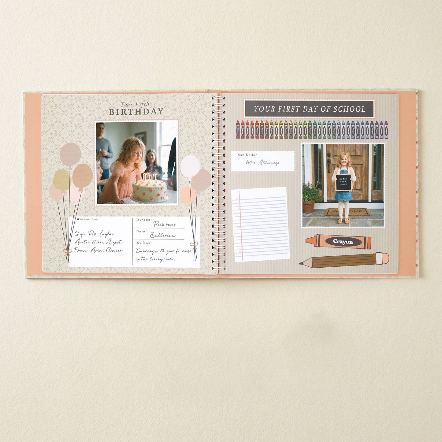 Lucy Darling - Cottage Garden First Year Baby Memory Book