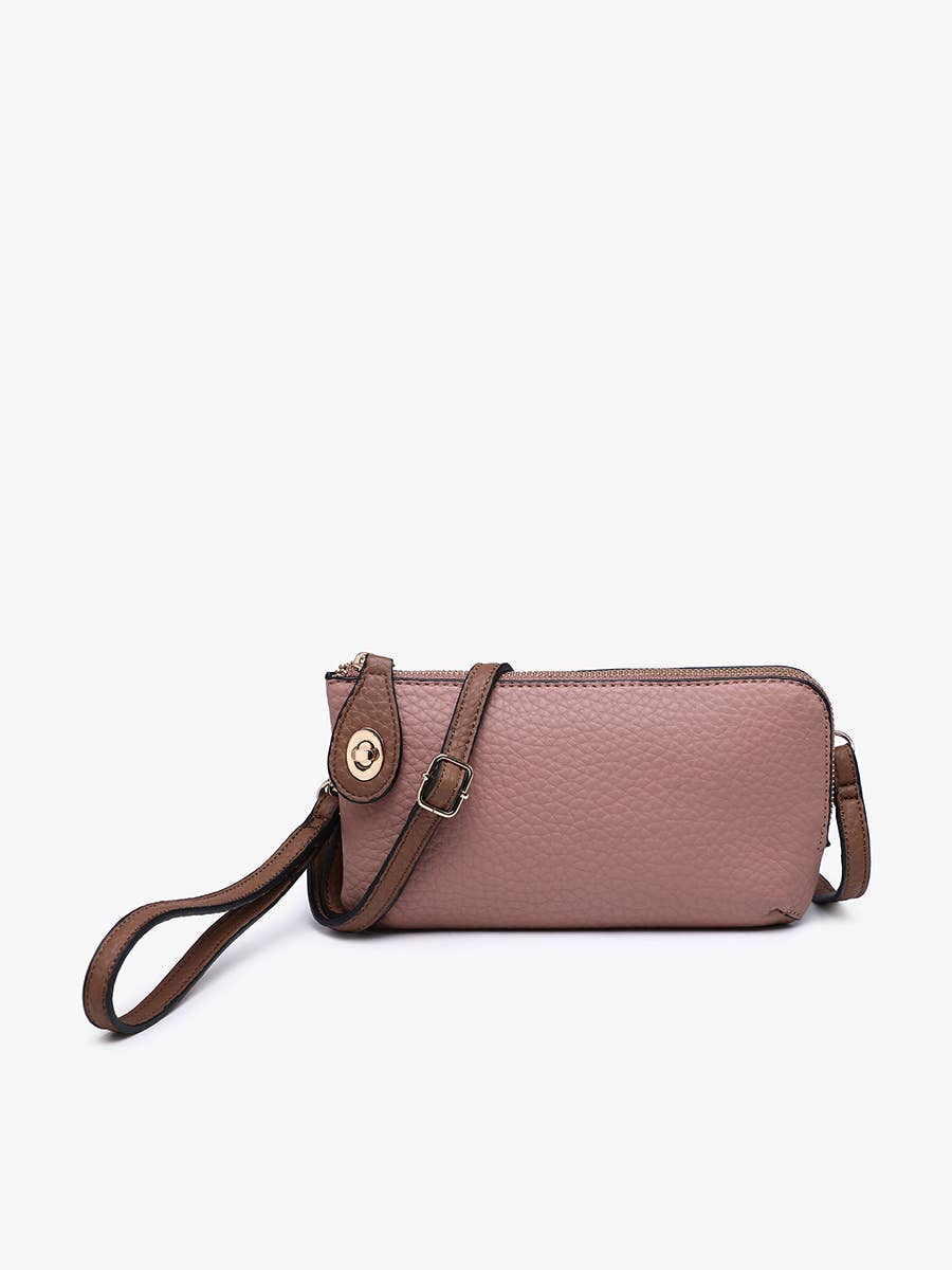 Jen & Co. - M1818 Kendall Crossbody/Wristlet w/ Twist Lock Closure