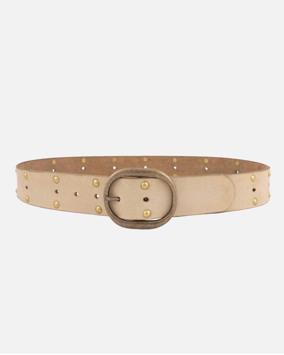 Amsterdam Heritage Leather Belts, Bags, Jackets & Apparel - Devi | Antique Brass-Accented Leather Belt