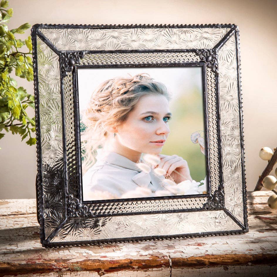 J Devlin Glass Art & Bert Anderson Collection - Pic 380 Florentine Vintage Glass - Easel Back Frame Series