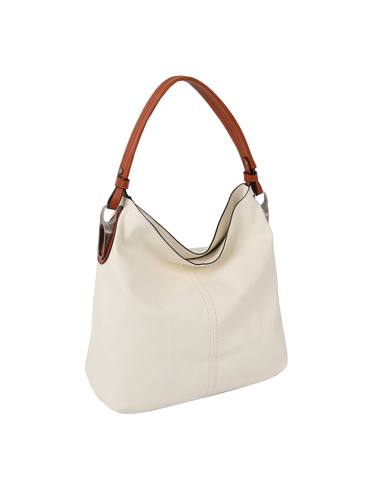 MiMi Wholesale - LHL001-2 Side Metal Accent Hobo Bag