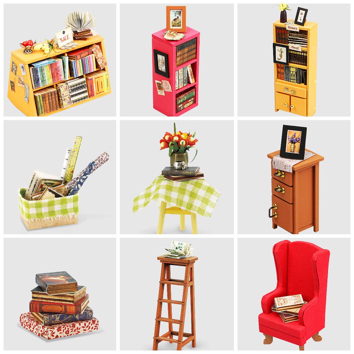 Hands Craft - DIY Miniature House Kit: Sam's Study