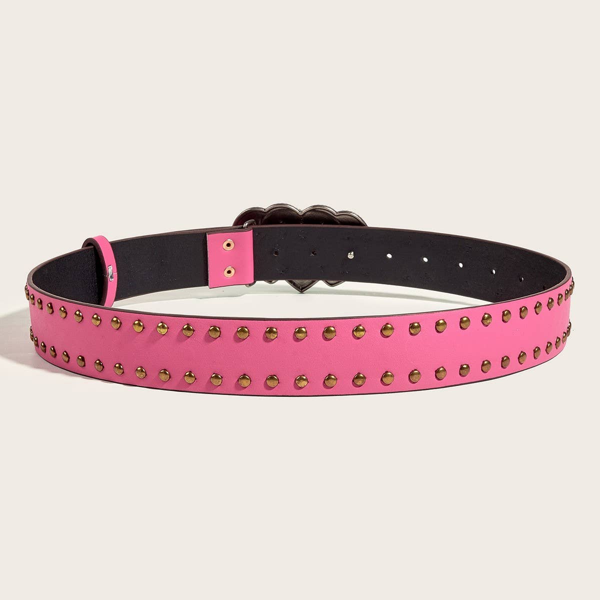 NINEXIS - CWABE0561_PUNK HEART TOOL BELT WITH RIVETS