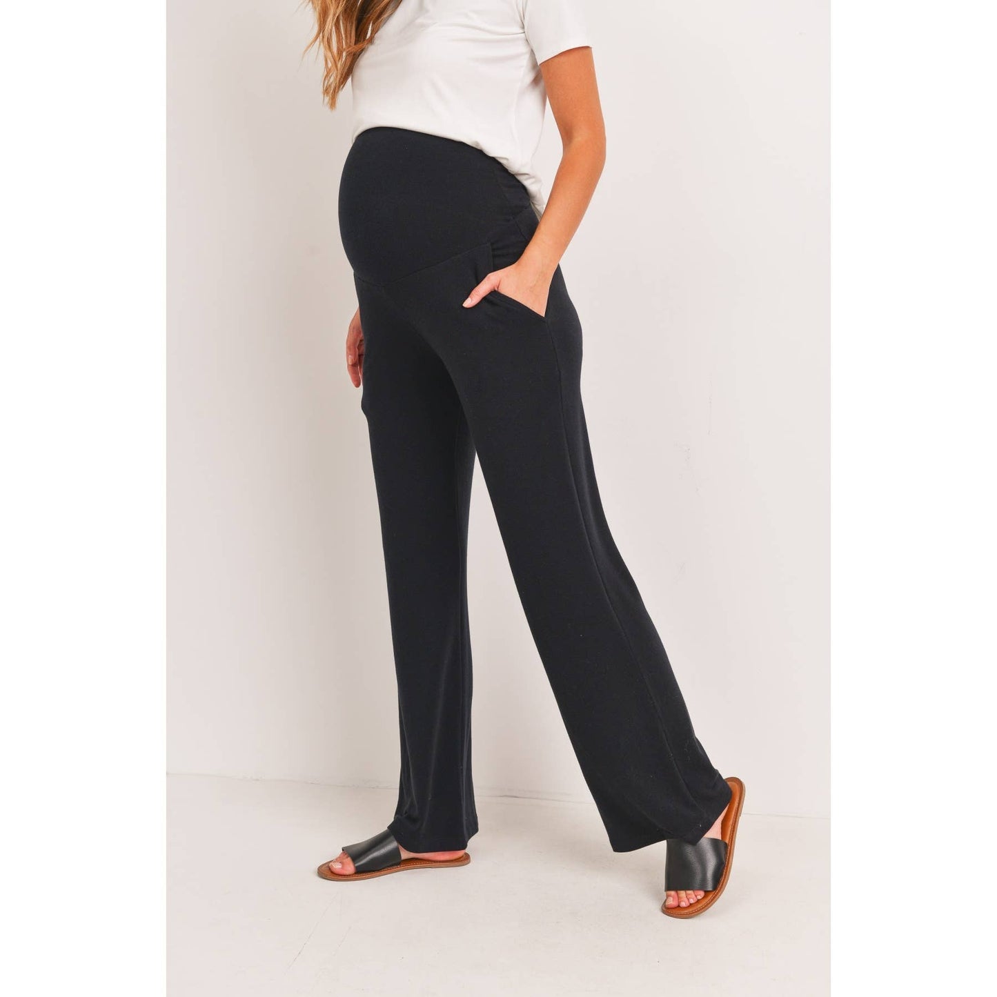 Hello Miz - Straight Leg Maternity Terry Lounge Pants