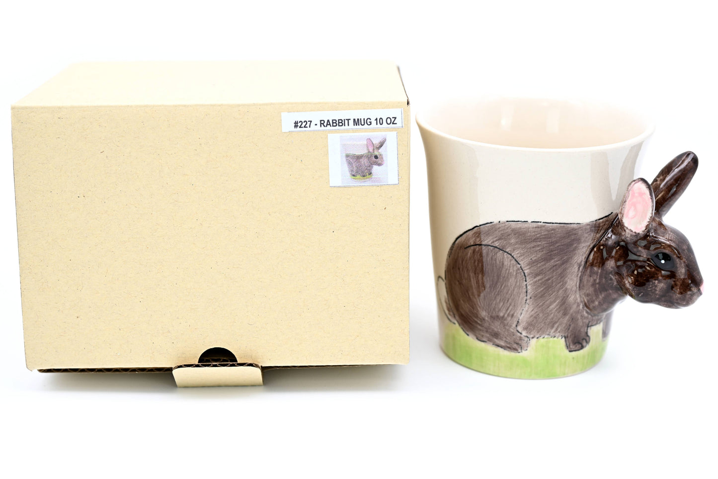 Art Floral Trading LLC - MUG227 Rabbit (dark brown) mug 10 oz