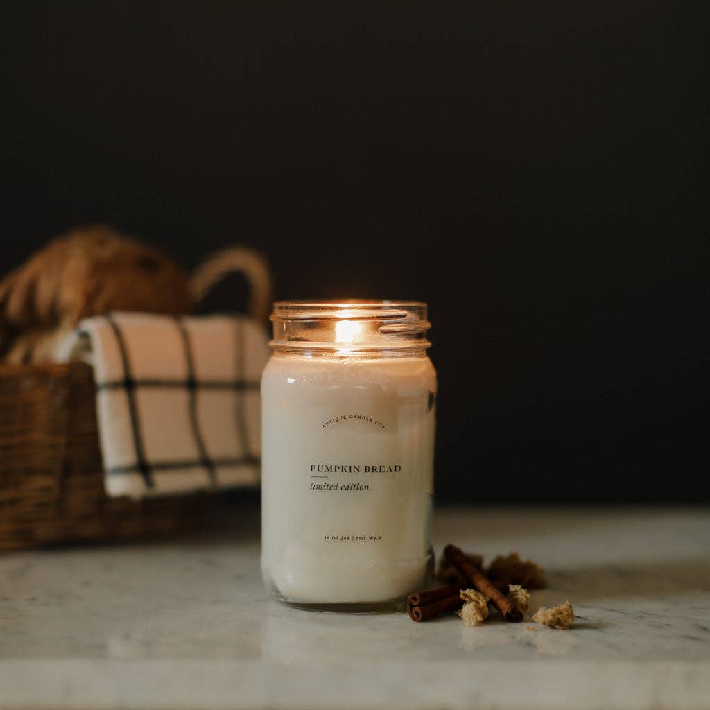 Antique Candle Co.® - Pumpkin Bread - Soy Wax Mason Jar Candle