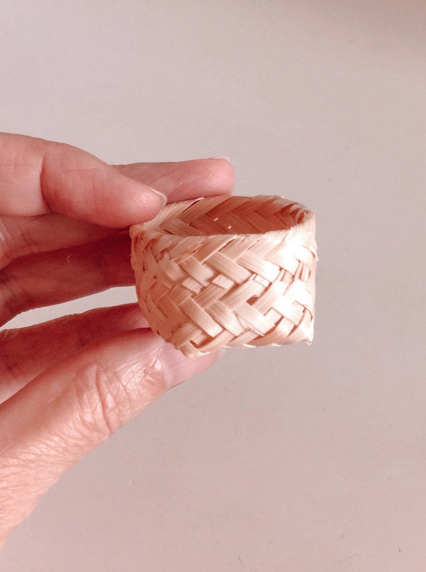 Macy Mae Dollhouse Designs - Dollhouse Weaved Bamboo Basket | Natural