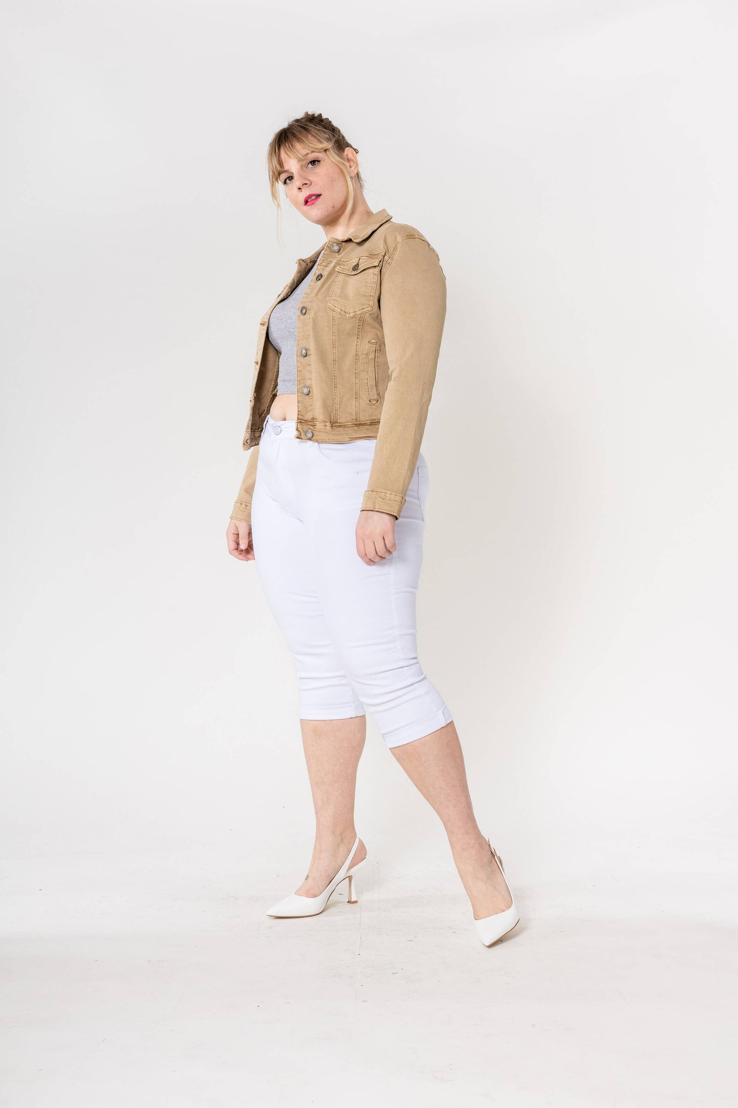 Nina Carter - Color Jacket - Plus size Sage