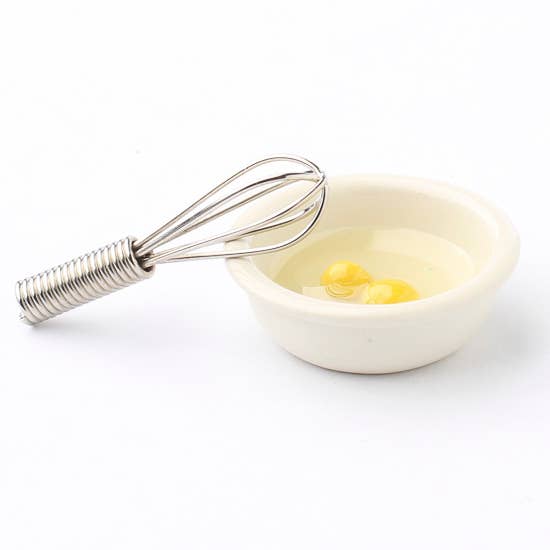 Factory Direct Craft - Dollhouse Miniature Bowl of Eggs and Whisk