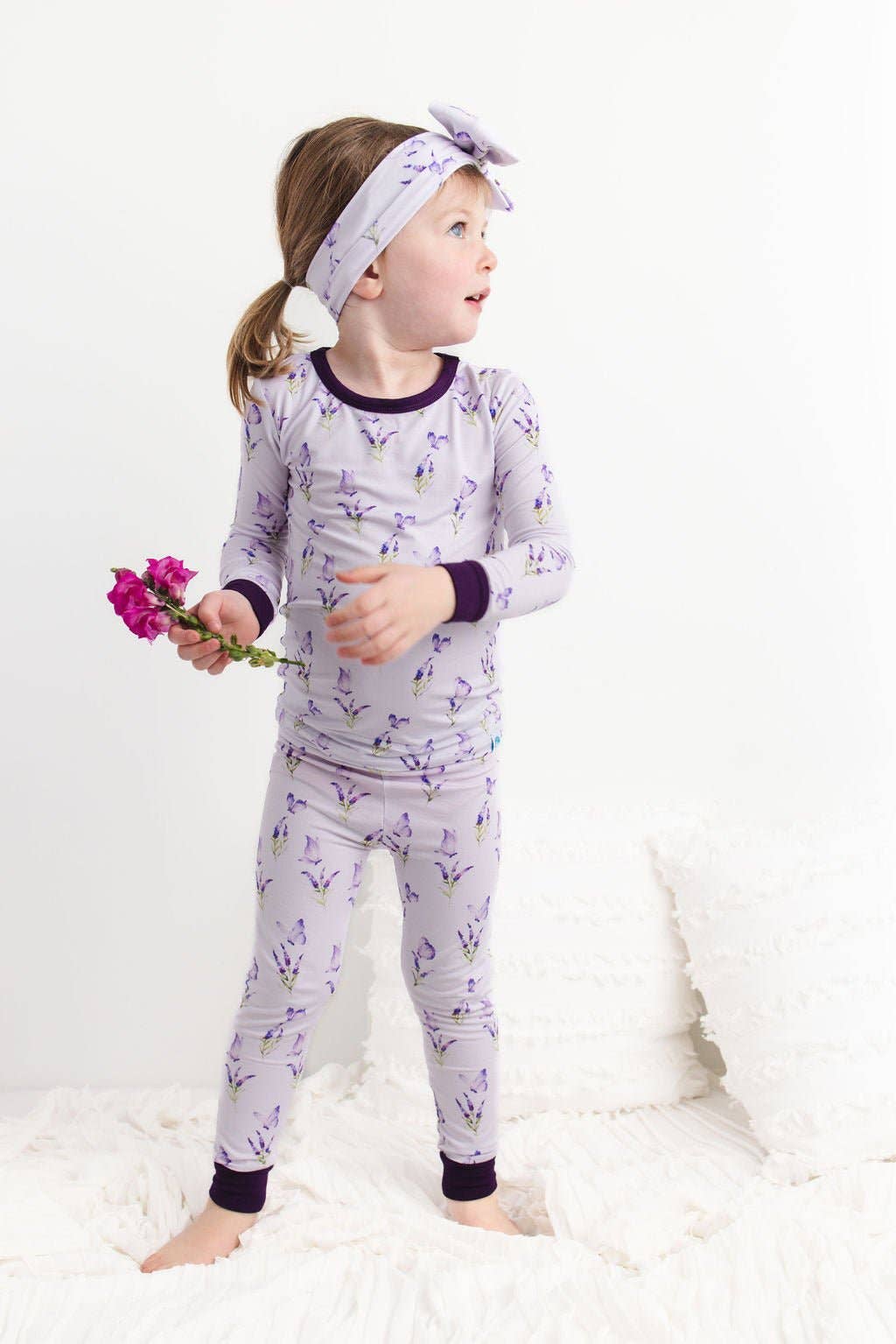 Jammie Session formerly Big Dreams Little Jammies - Estella (Lavender Butterfly) Long Sleeve PJ's BDLJ