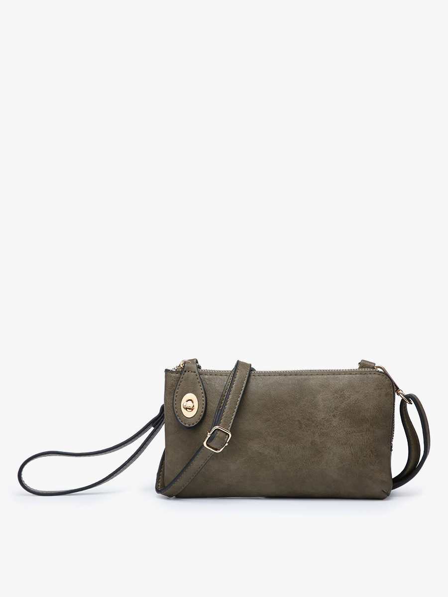 Jen & Co. - M1818 Kendall Crossbody/Wristlet w/ Twist Lock Closure