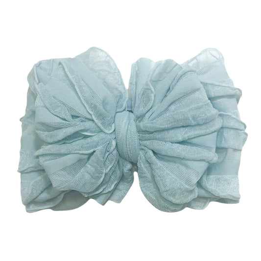 Rockin Royalty - Baby Blue Ruffled Headband
