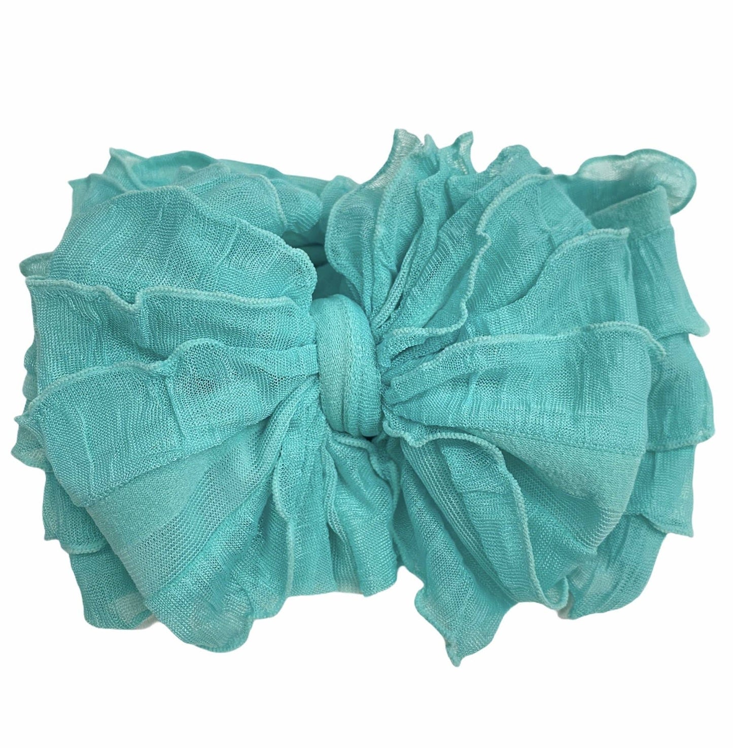 Rockin Royalty - Cool Mint Ruffled Headband