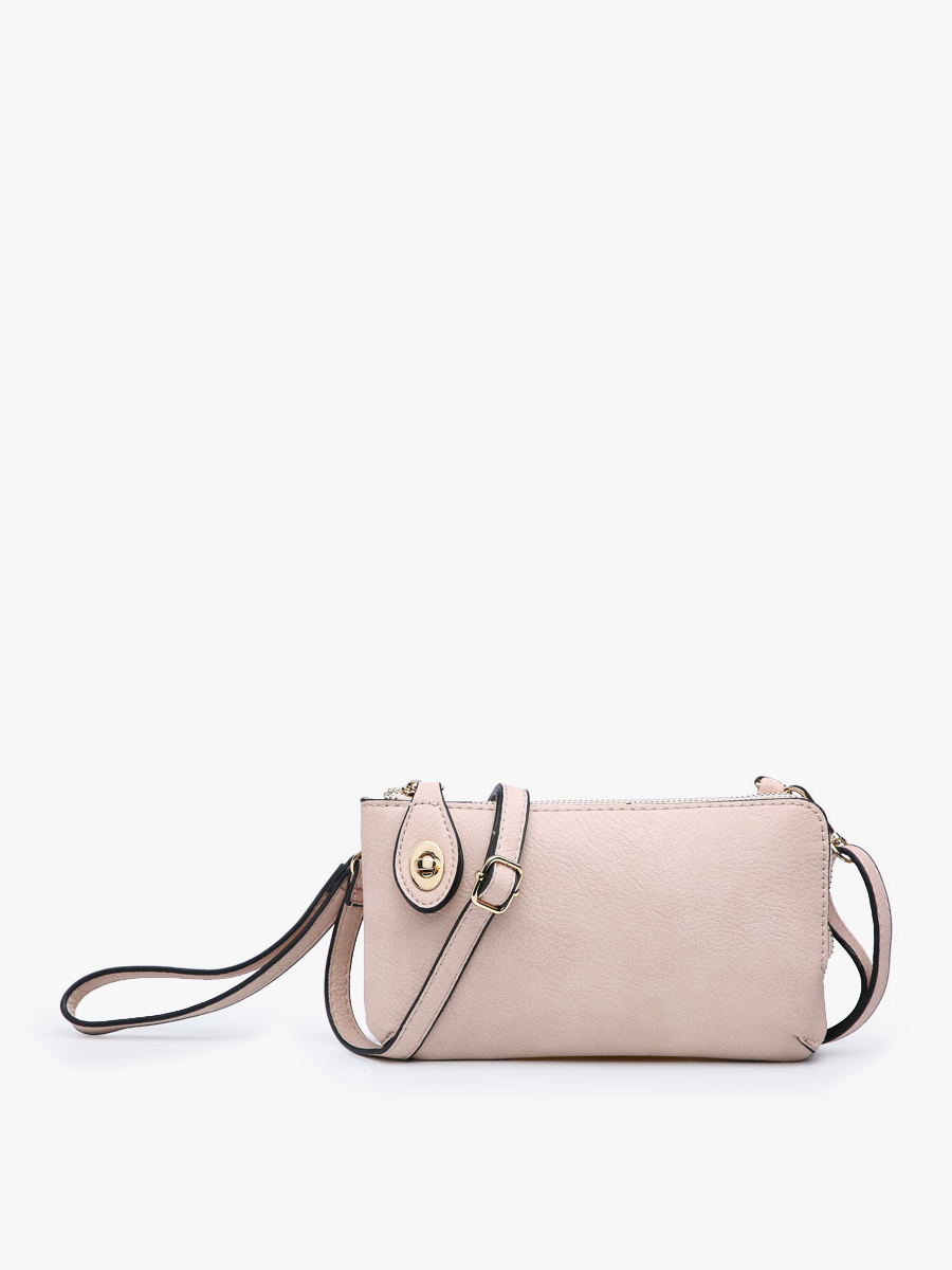Jen & Co. - M1818 Kendall Crossbody/Wristlet w/ Twist Lock Closure