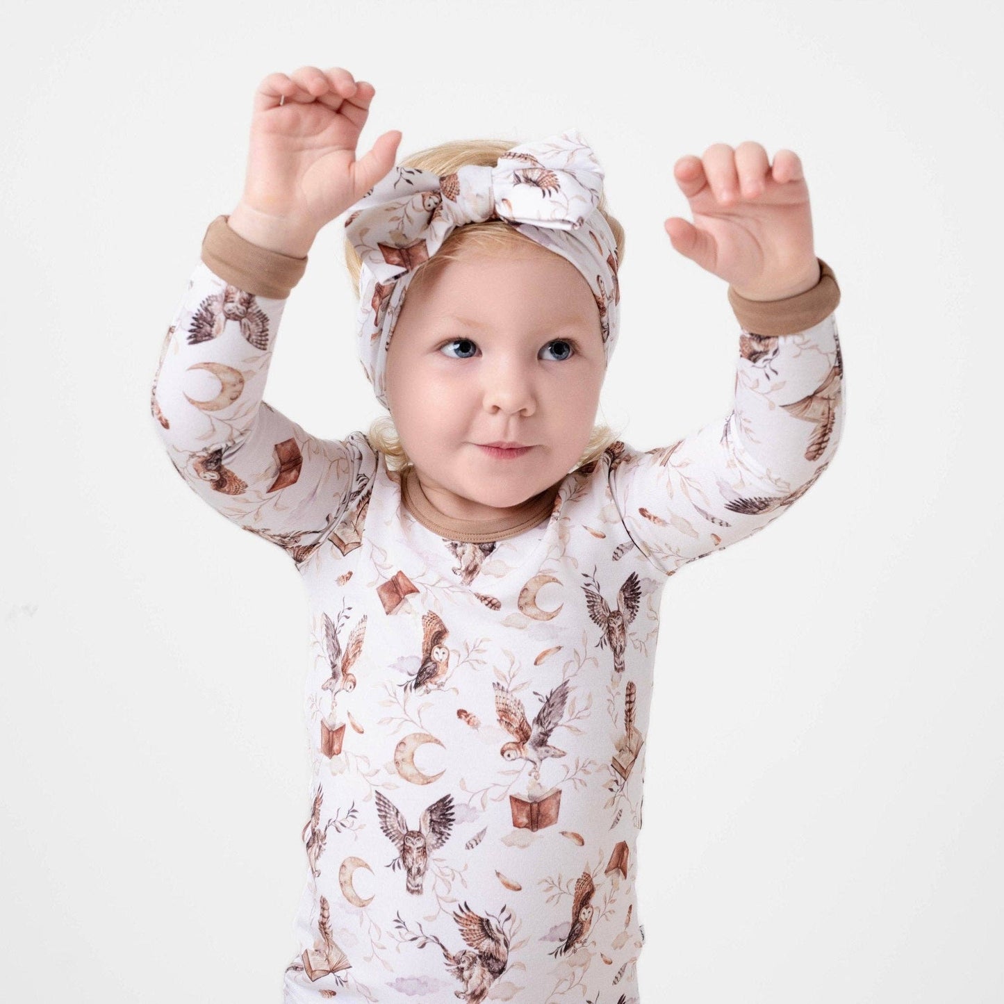 Jammie Session formerly Big Dreams Little Jammies - Feathers and Fables（Owl）TENCEL™ Modal Long Sleeve PJ's