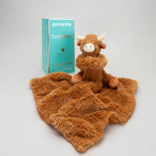 Jomanda Soft Toys & Accessories - Horny Highland Cow Baby Soft Toy Soother Comforter 29cm