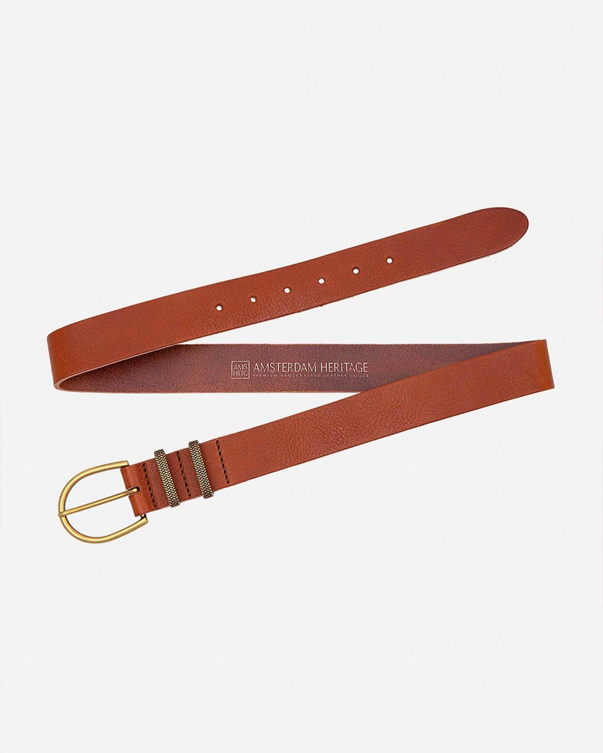 Amsterdam Heritage Leather Belts, Bags, Jackets & Apparel - Pieta | Classic Leather Belt with Metal Keeper