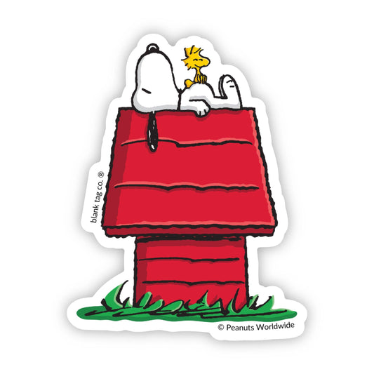 Blank Tag Co. Stickers - Waterproof Stickers - Peanuts® Snoopy and Woodstock Waterproof Sticker